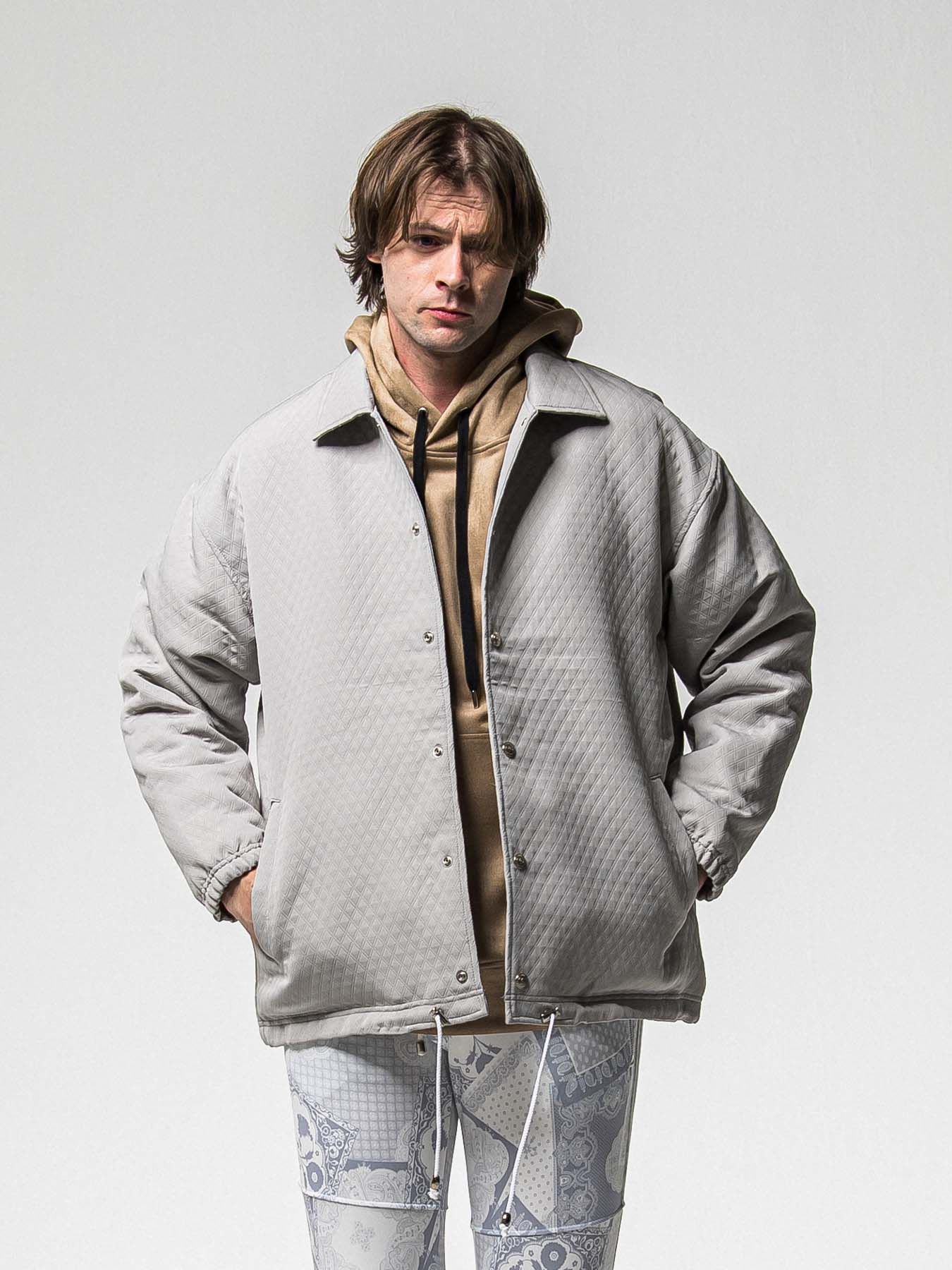 【予約品 8月31日(日) 締切】FUR COACH JK / ファーコーチジャケット / グレー