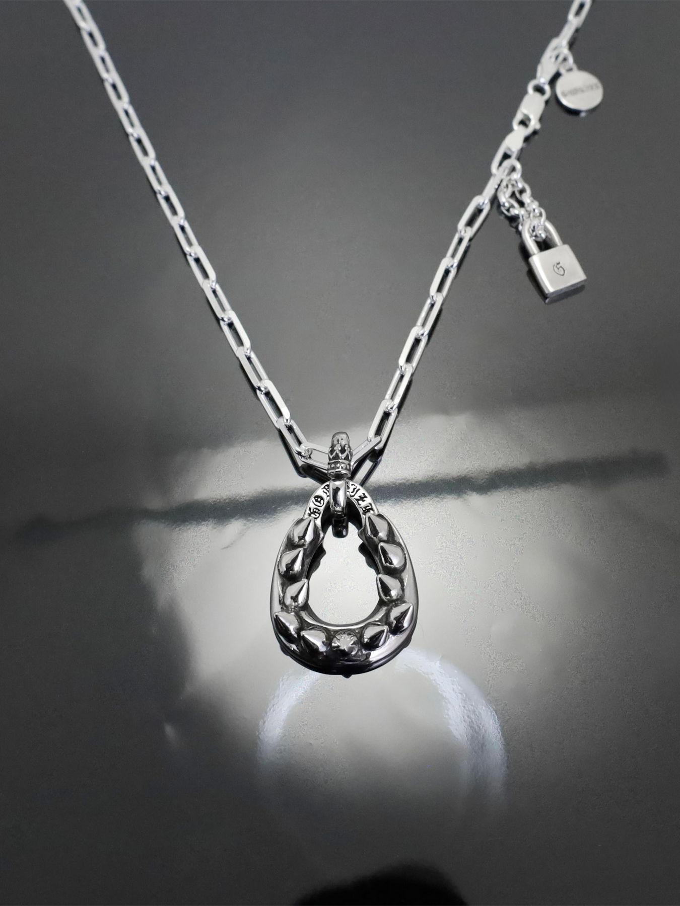 《受注生産》SHARK TEETH HORSESHOE 4C #1 NECKLACE / シャークトゥースホースシュー4C #1 ネックレス / 注文から1～3週間後入荷予定