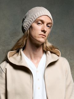【予約品 9月23日(火) 締切】GIMA roll beanie / 擬麻 ロールビーニー / ライトベージュ