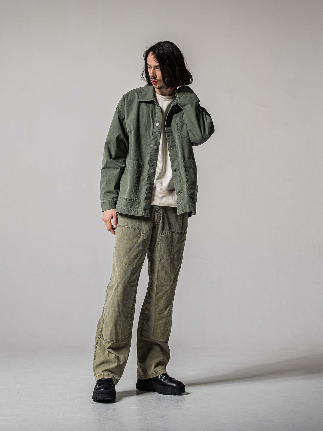 【予約品 11月16日(日) 締切】DOUBLE KNEE PT / ダブルニーワークパンツ / ダークカーキ