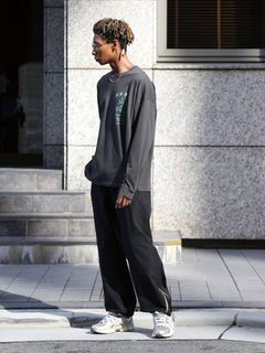 SANSKRIT-LS TEE 縁起力ロンT/ SUMI-KURO/ QUOLT クオルト