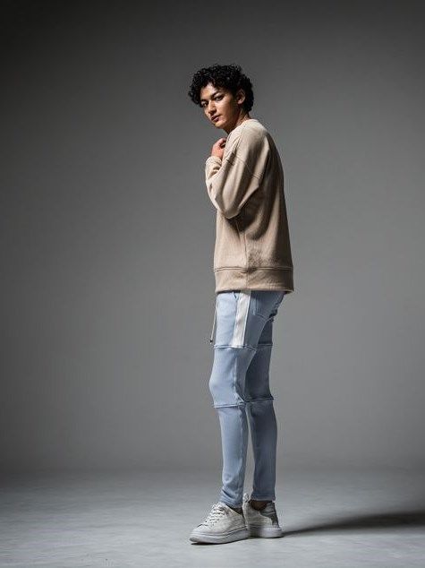 thermal loose trainer / 裏地特殊起毛ベロアフリーストレーナー / ベージュ 【RESOUND CLOTHING】
