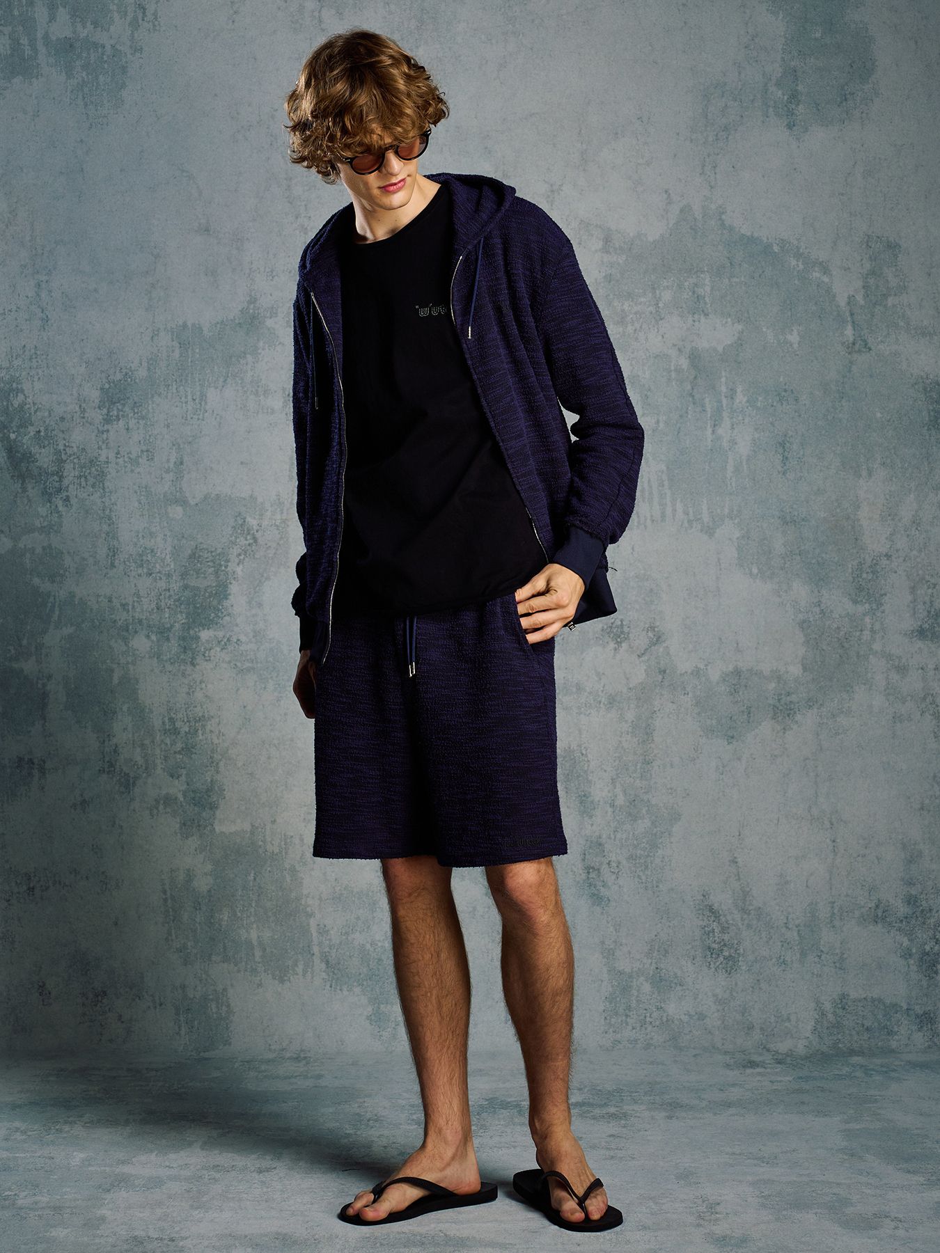 【予約品 1月25日(日) 締切】muta × wjk collection：cut-off S/S (printed) / カットオフ ショートスリーブ / ディープブラック