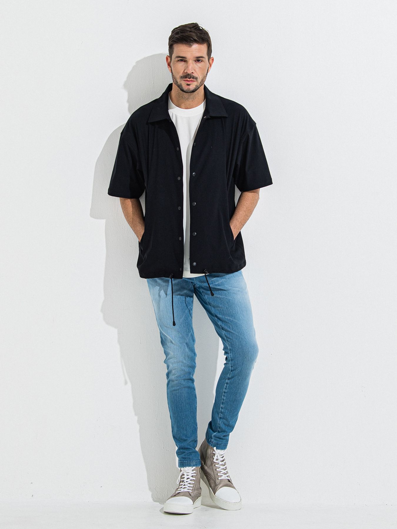 【予約品 】DENIM JERSEY CHRIS EASY TUCK PT / デニムジャージクリスイージータックパンツ / ライトインディゴ