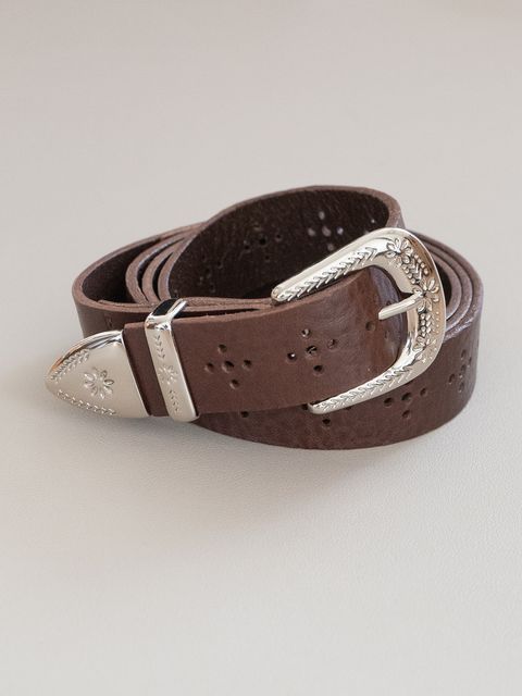 《予約品》 MEDALLION BELT / ベルト / ダークブラウン