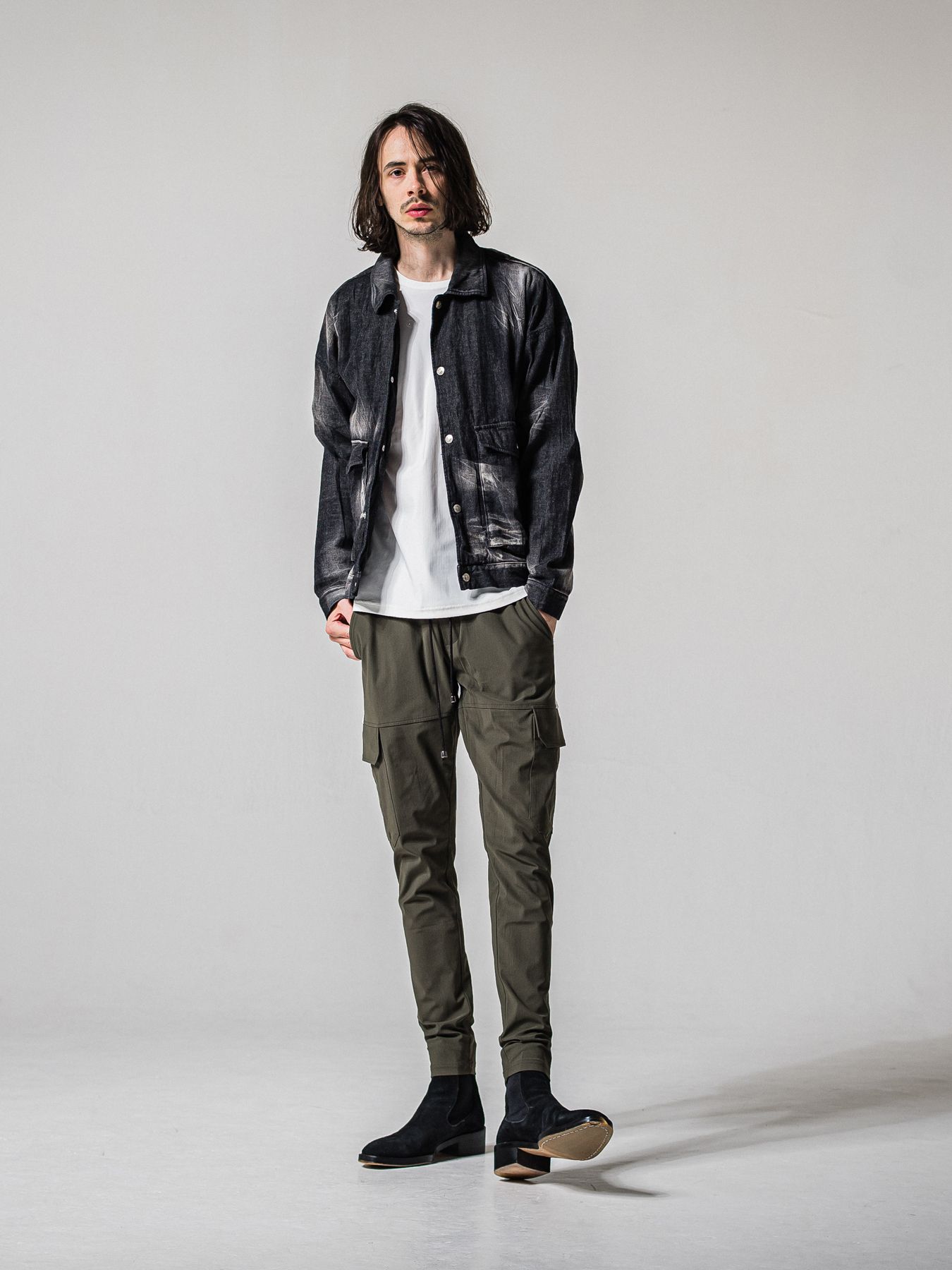 【予約品 11月16日(日) 締切】NYLON LONGSLEEVE TEE / ナイロン ロングスリーブTシャツ / ホワイト