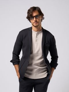 【予約品9月19日 10時締め】 function knit jacket / ニットジャケット / ブラック