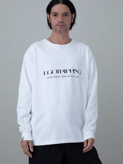 【予約品 10月26日(日) 締切】PRINTTEE-A long / ロゴプリントカットソー / WHITE