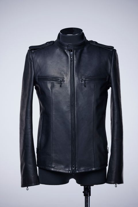 《予約品》 Epaulette Single Riders Jacket ライダースジャケット / Black 【THE ONENESS】 7月入荷予定