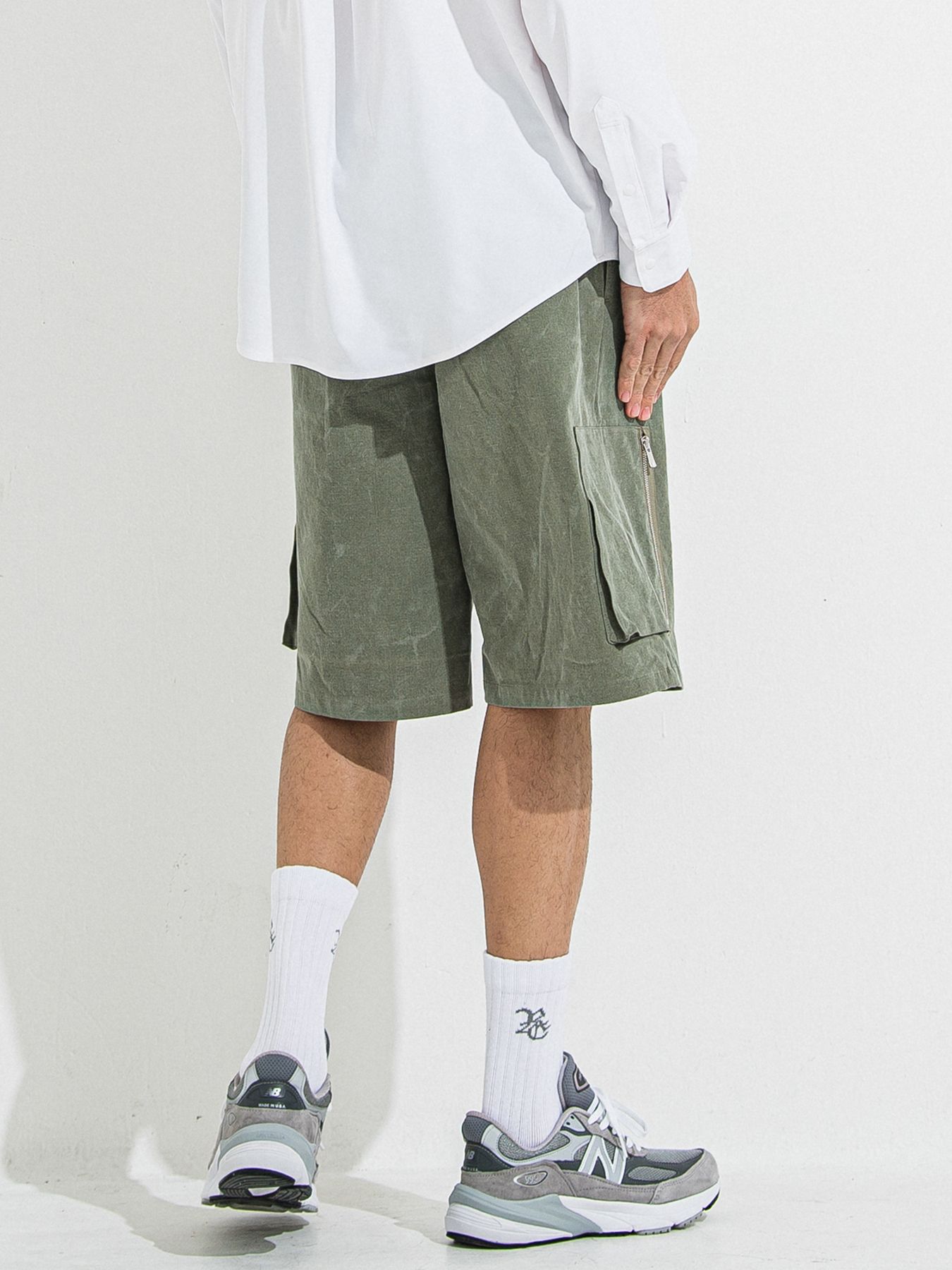 【予約品 】DAVID CARGO HALF PANTS / デヴィッドカーゴハーフパンツ / ヴィンテージカーキ