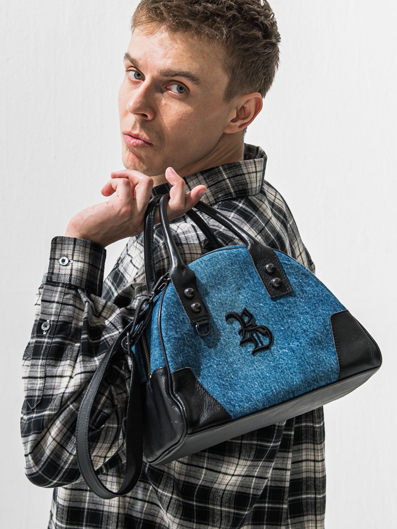 【予約品 9月6日(日) 締切】DECADEコラボ DENIM MINI BOSTON BAG / デニムボストンバッグ / デニム