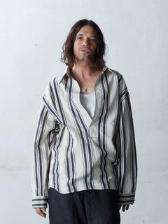 DOBBYSTRIPE SHIRTS / ミリタリーシャツ / ホワイト