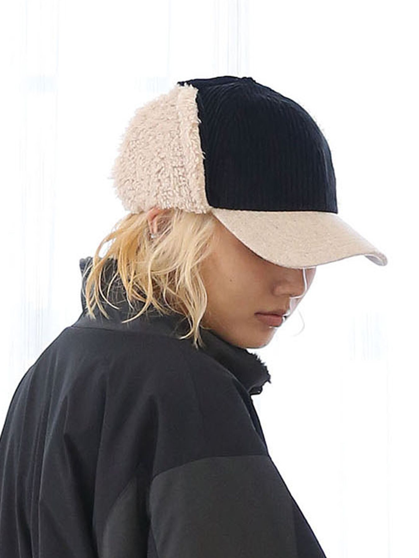 MICHELLE-BOA CAP / BLACK【QUOLT】