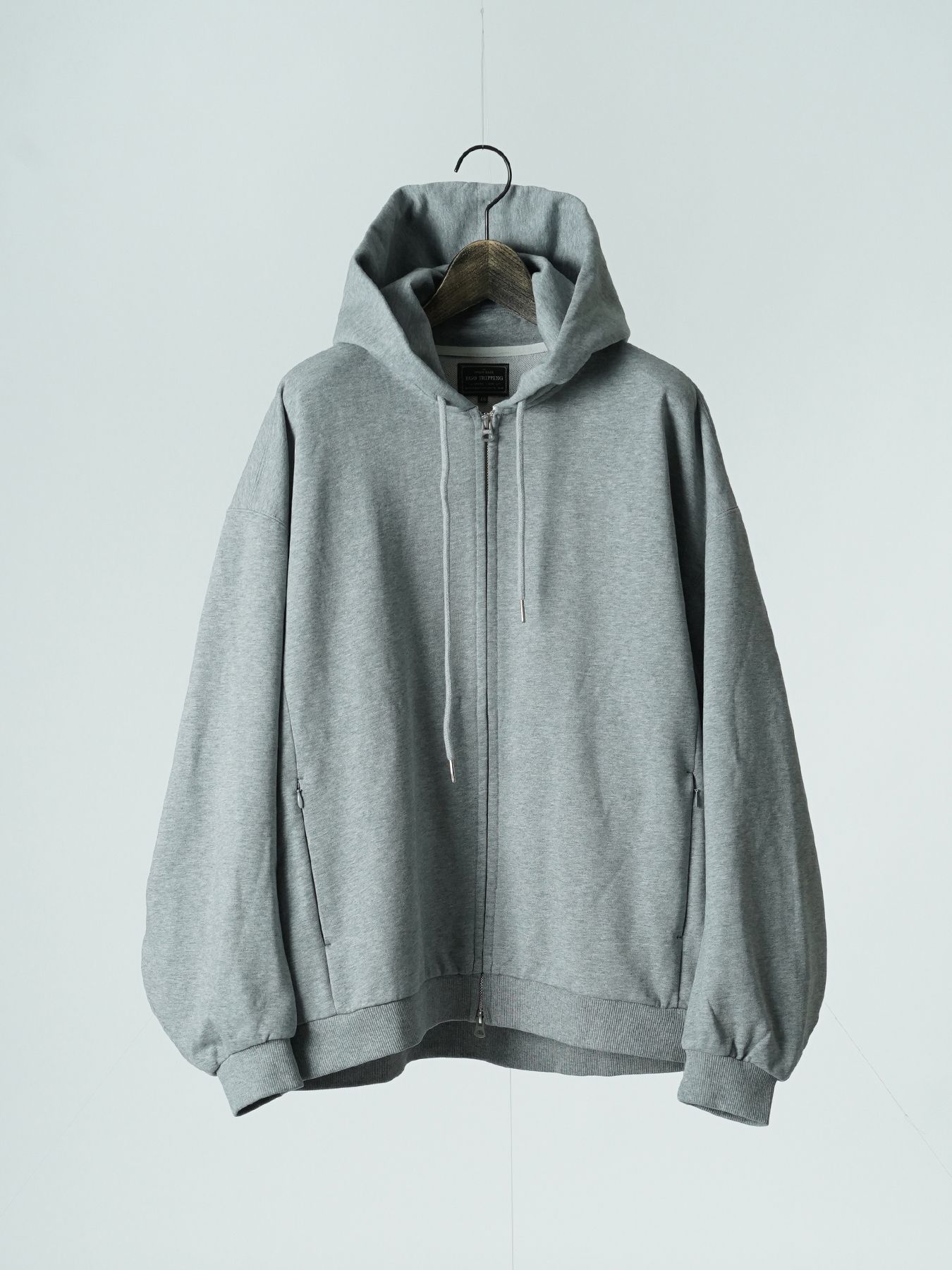 【予約品 5月6日(水) 締切】MOLD-SWEATPARKA / スウェットジップパーカー / 杢グレー
