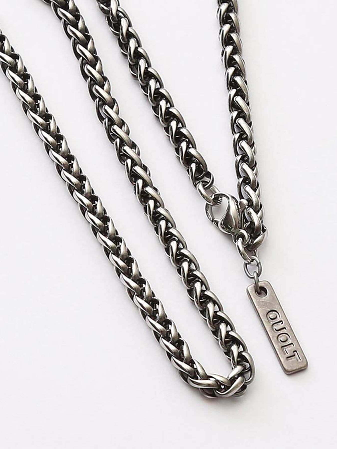 【予約品】WHEAT NECKLACE / 二連ブレスレット / シルバー【QUOLT】