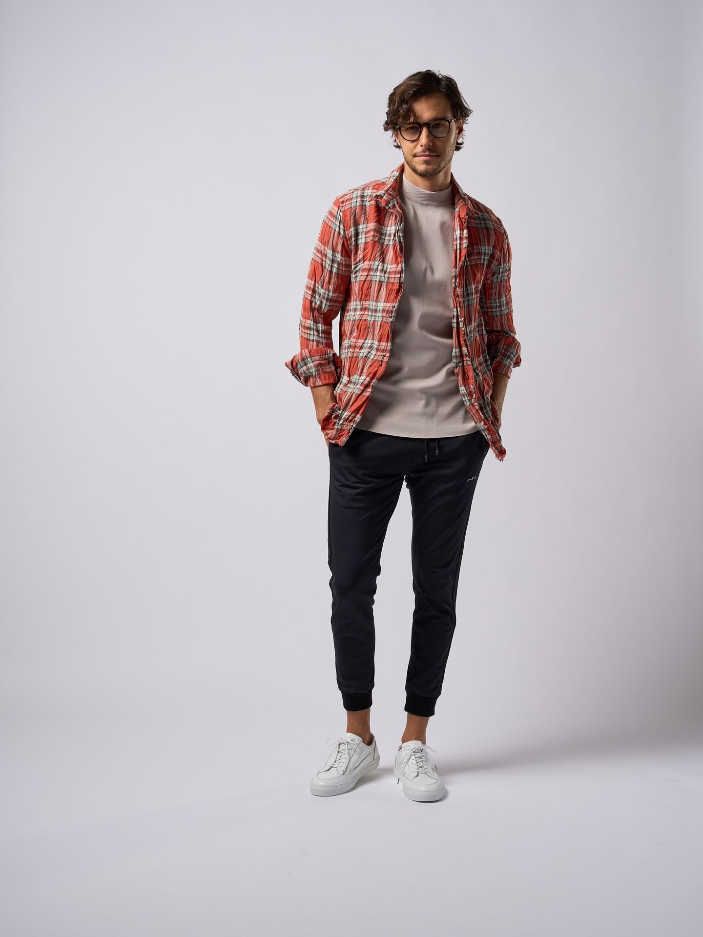 【予約品9月19日 10時締め】 line track pants  / トラックパンツ / ブラック