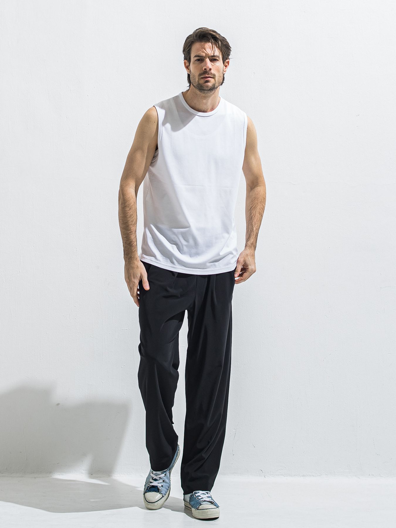 【予約品 2月15日(日) 18:00 締切】BEN PANTS / ワイドルーズパンツ / ブラック