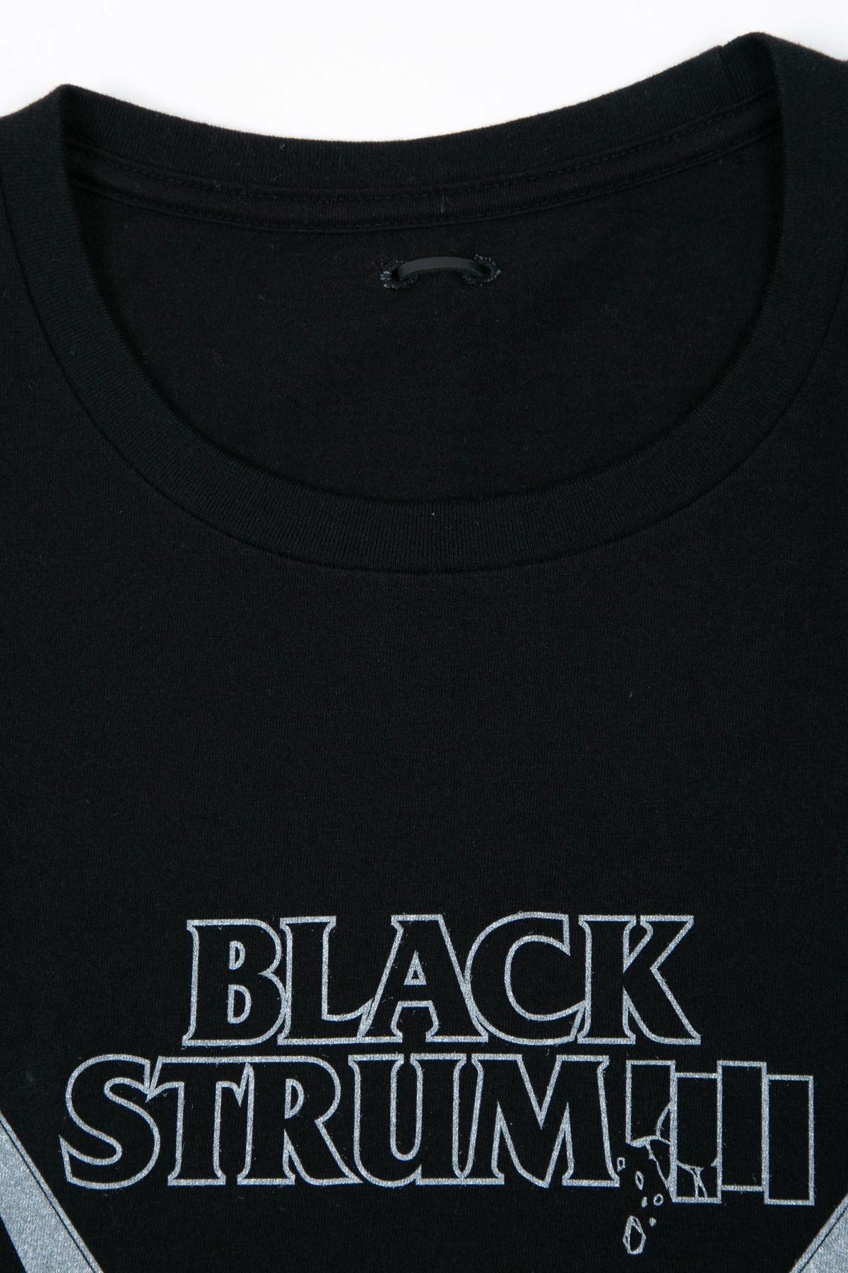 Natural Soft Cotton Oversize BLACK STRUM Crew Neck T-shirt  / ブラック 【STRUM】