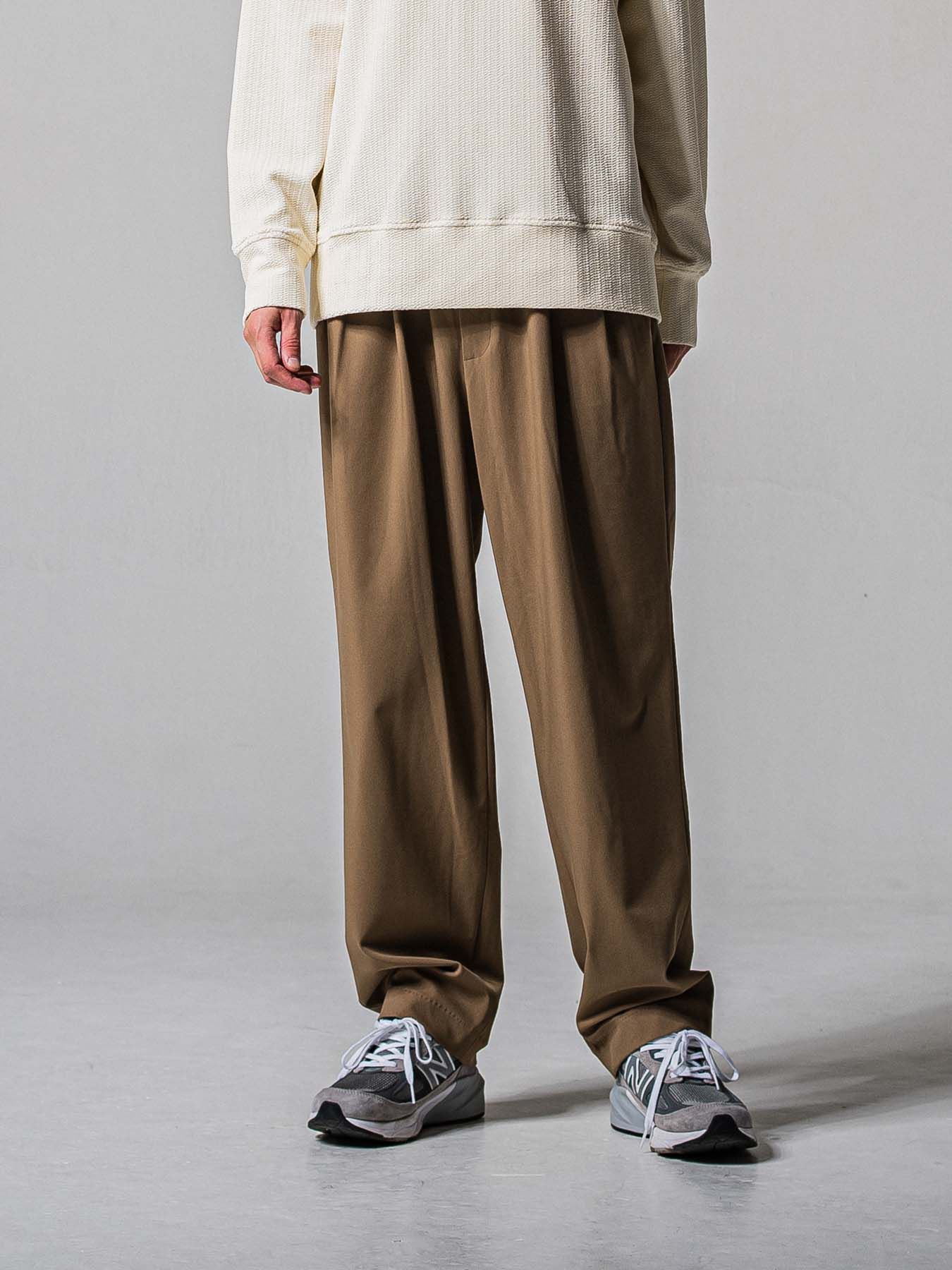 【予約品 11月16日(日) 締切】BEN PANTS / ワイドルーズパンツ / ベージュ