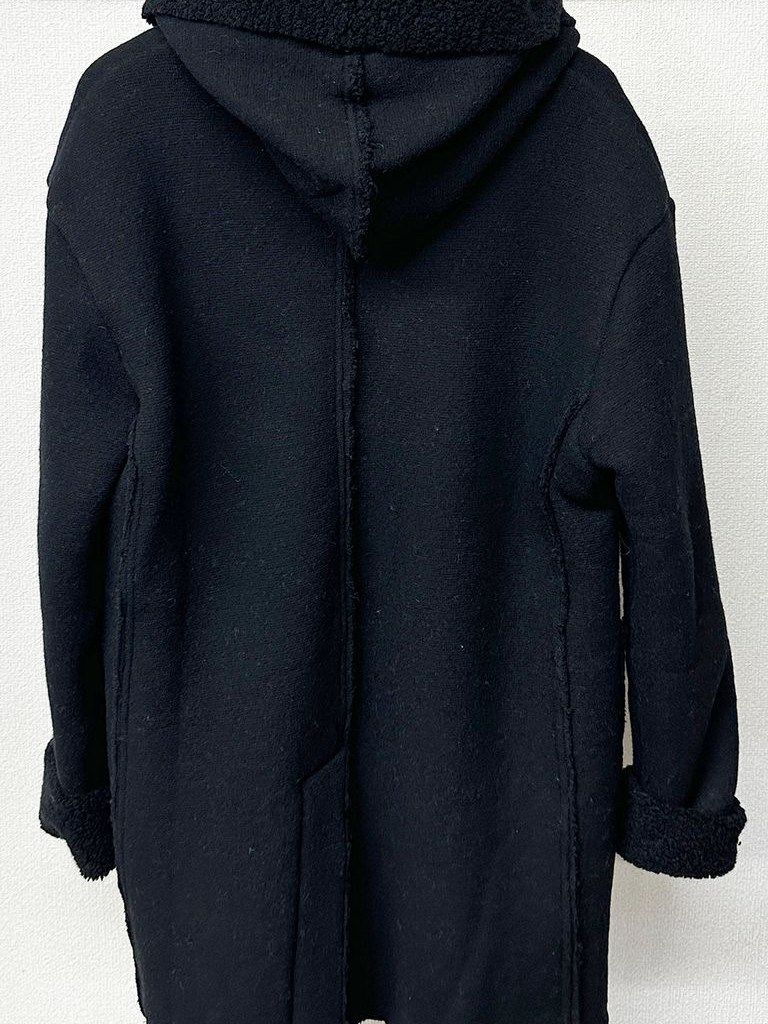 BOA Hoodie coat / ウールボアコート / ブラック 【RESOUND CLOTHING】 RC30-C-007