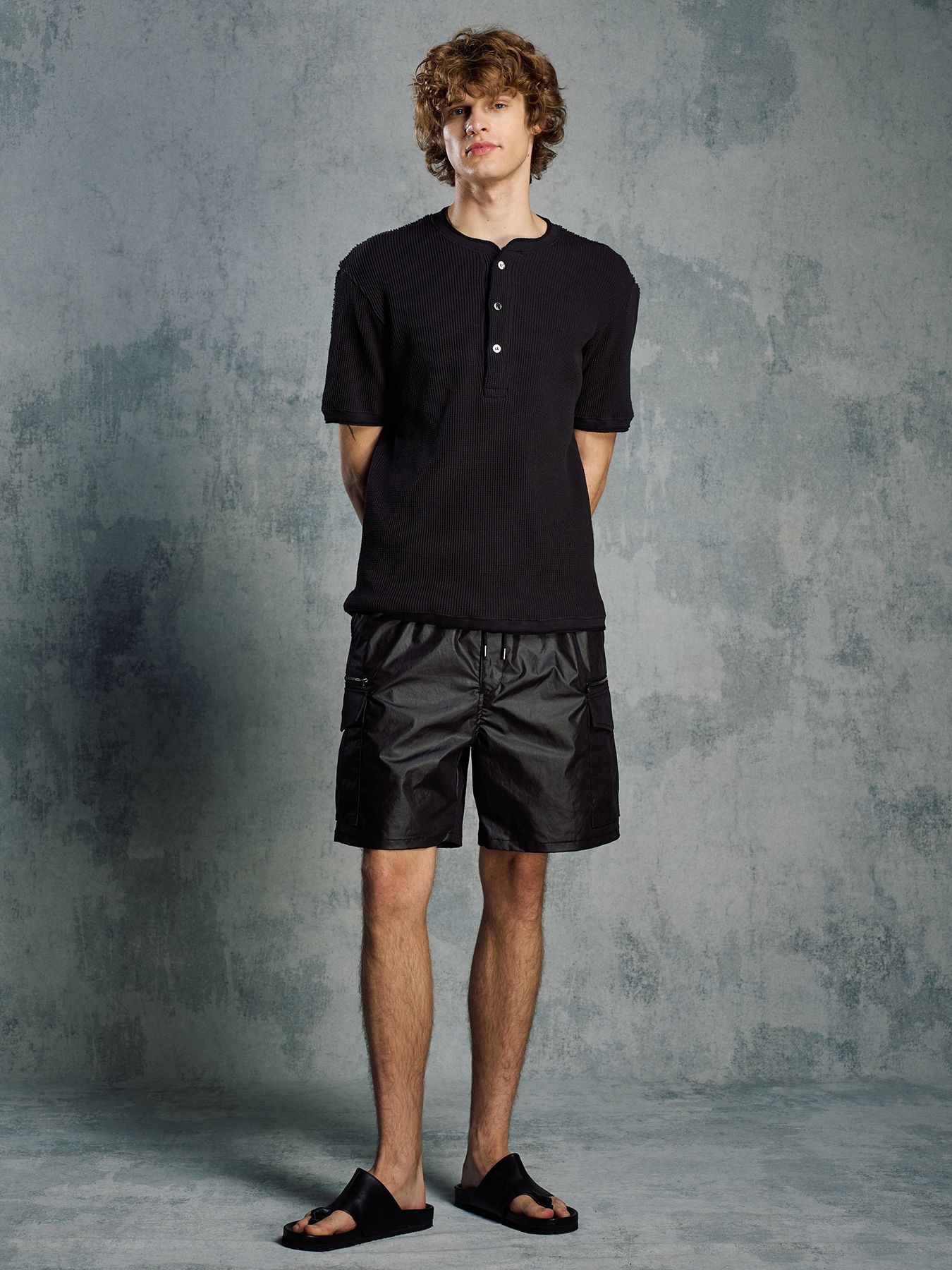 【予約品 1月25日(日) 締切】solid cargo shorts / ソリッド カーゴショーツ / ブラック