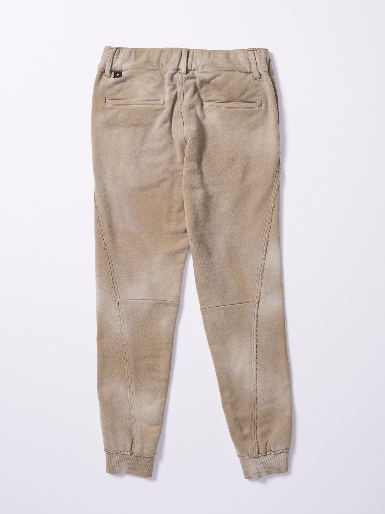 【予約品 4月19日(日) 18時締切】fade switching rib sweat pants / フェードスイッチング リブスウェットパンツ / フェードベージュ