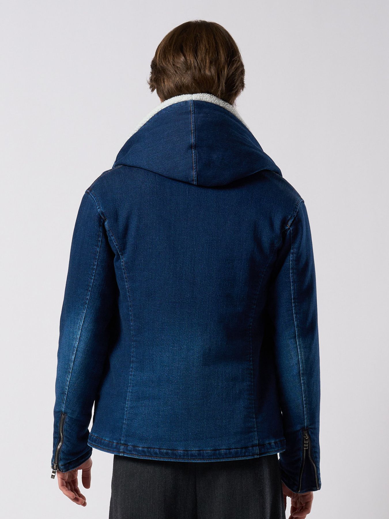 【予約品 4月19日(日) 18時締切】denim jersey hooded riders / デニムジャージー フーデッドライダース / インディゴユーズド