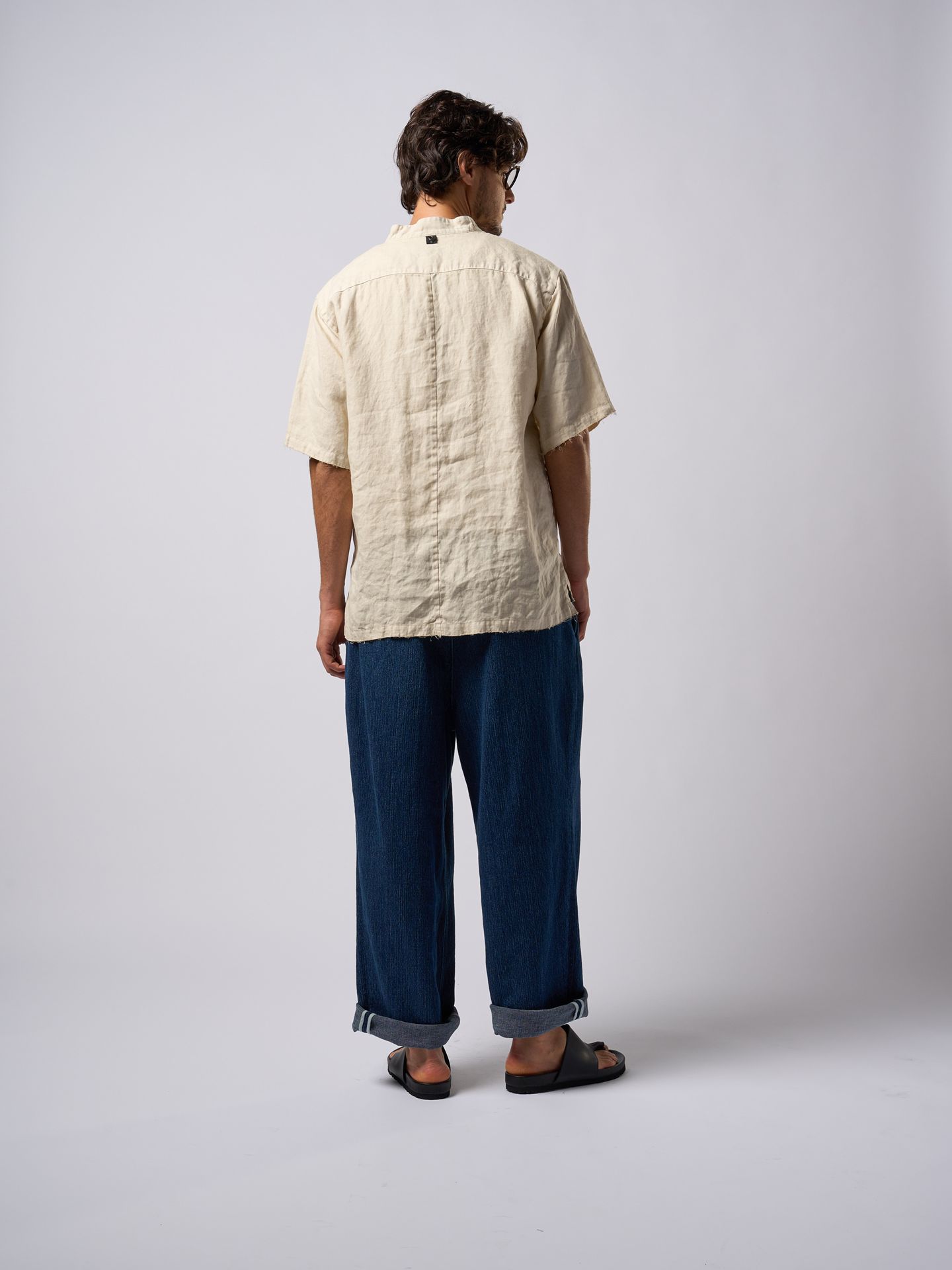 【予約品9月16日 10時締め】 smart collar pullover H/S / シャツ / ライトベージュ