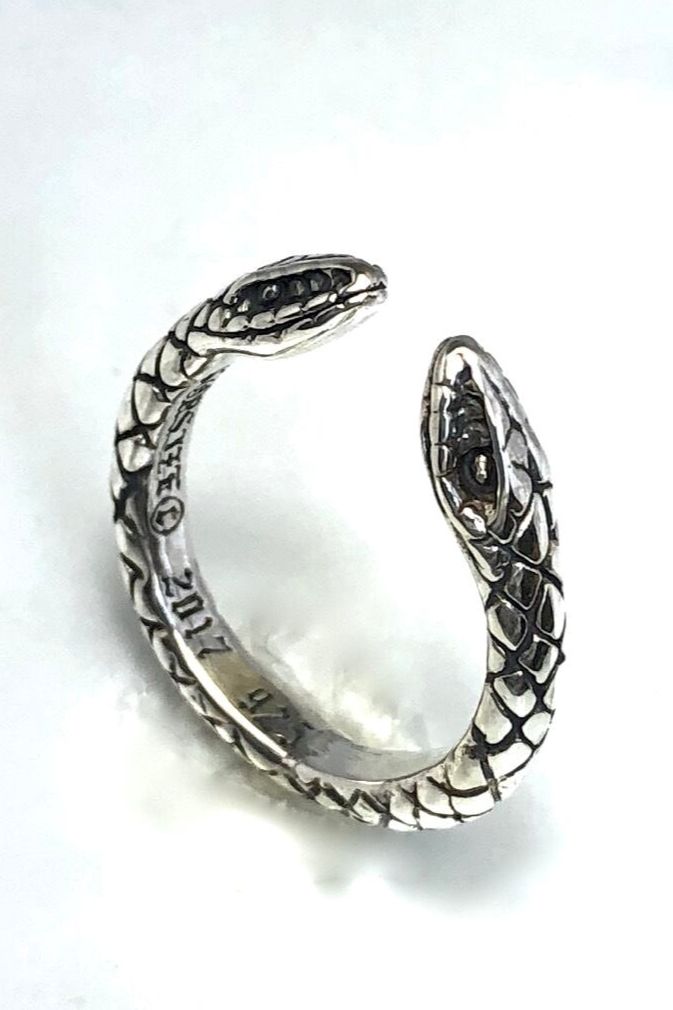 《受注生産》 TWO HEADED SNAKE RING / リング 【注文から2-3週間後入荷予定】