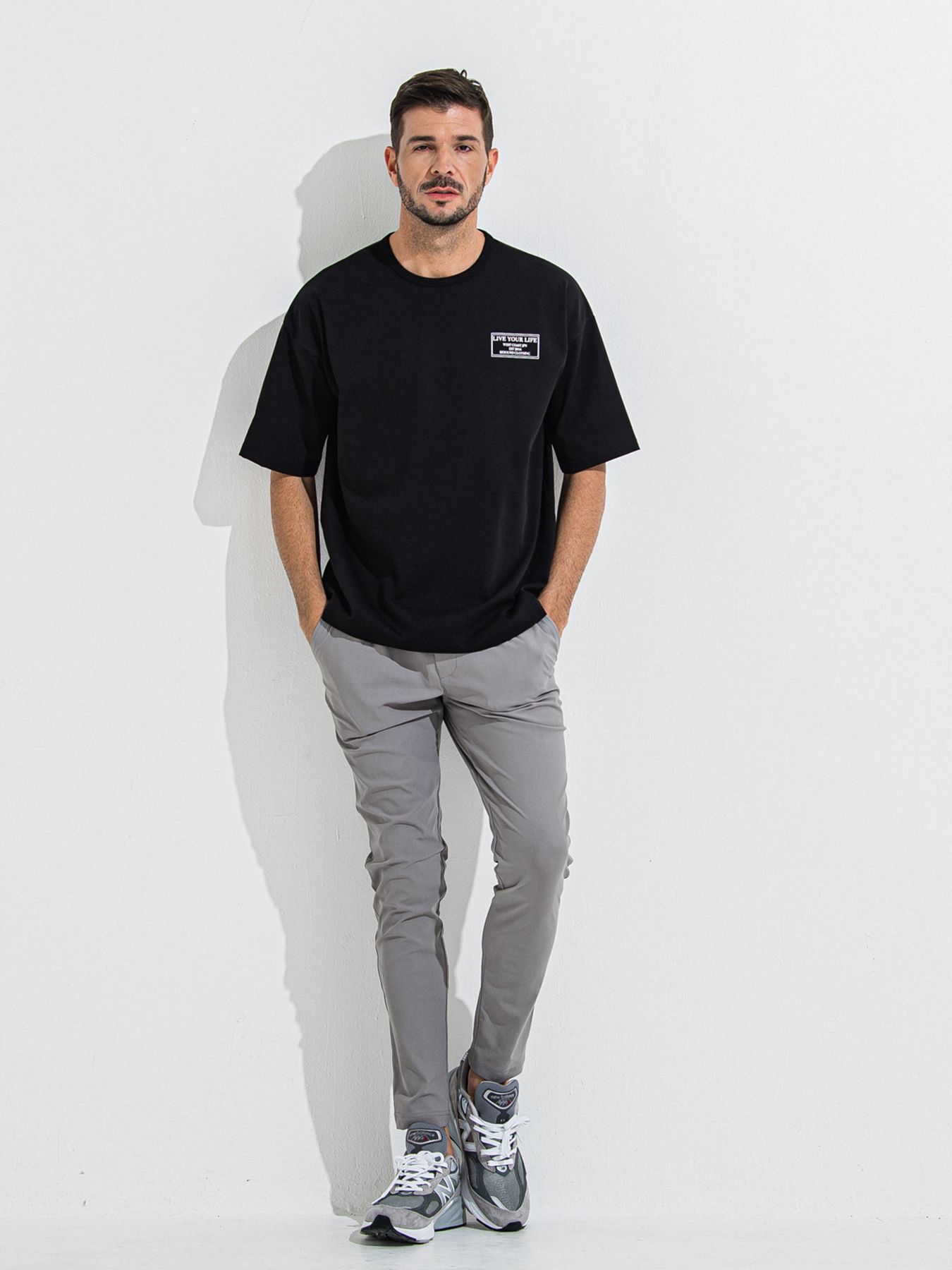 CHRIS EASY TUCK PANTS / クリスイージータックパンツ / グレー