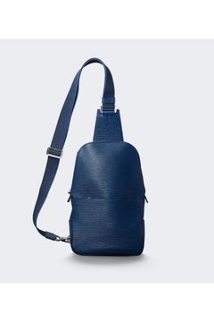 ボディバッグ Wave Leather / Navy 【aniary】