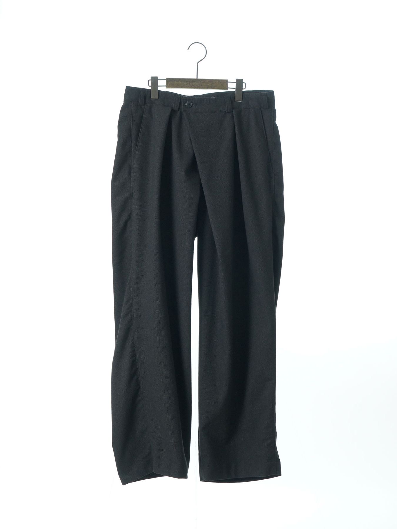 【予約品 】FISHERS / ワイドトラウザーズ / 杢ブラック
