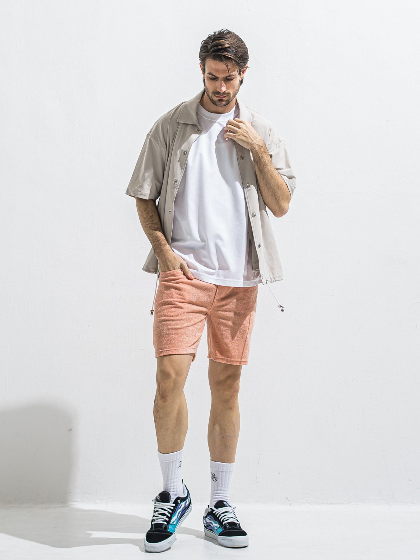 【予約品 2月15日(日) 18:00 締切】VINTAGE PILE SHORTS / パイルショートパンツ / ピンク