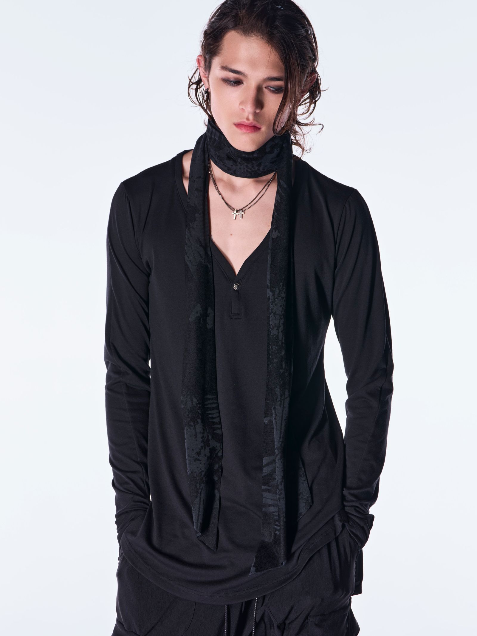 【予約品 6月29日(月) 締切】Opal Mesh Stole / オパールメッシュ ストール / ブラック