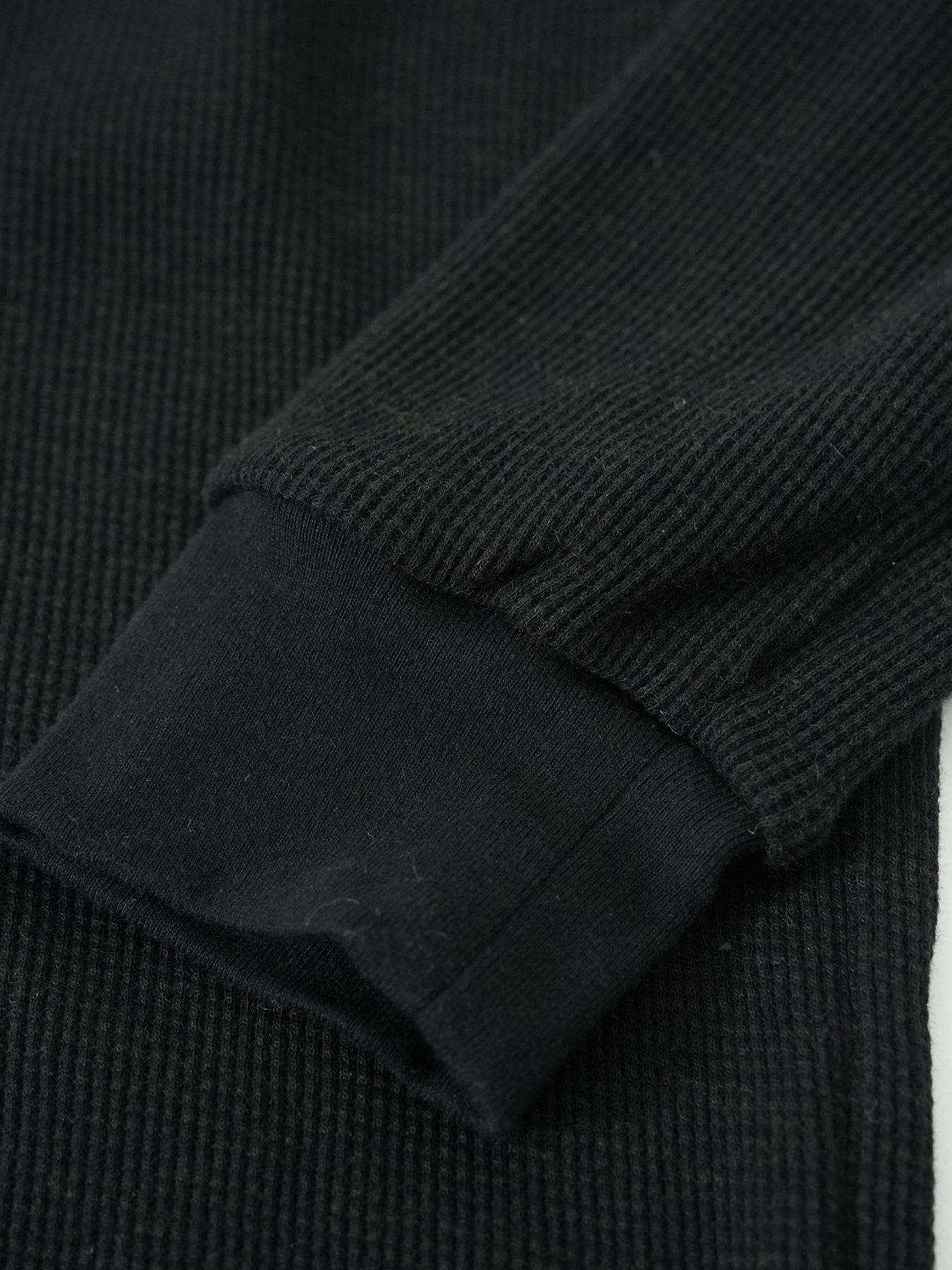 【予約品 5月27日(水) 締切】WOOLTHERMAL-TEE / ローリングネックTシャツ / ブラック
