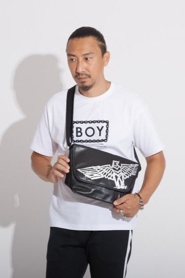 MINI MESSENGER BAG / ブラック 【BOY LONDON】