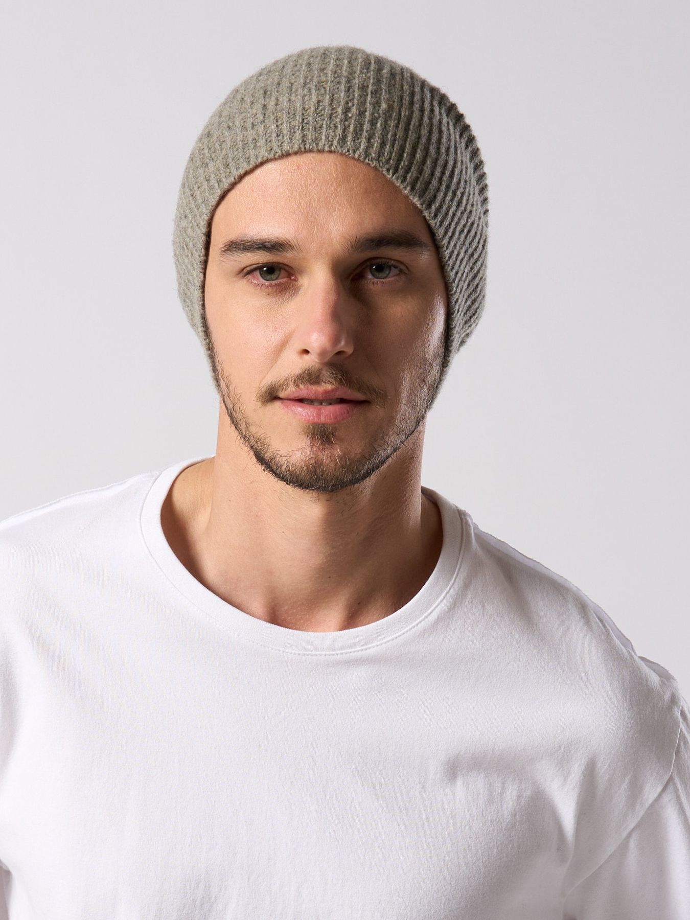 【予約品 4月19日(日) 18時締切】lomond×powder multi kint cap / ウール ニットキャップ / グレー