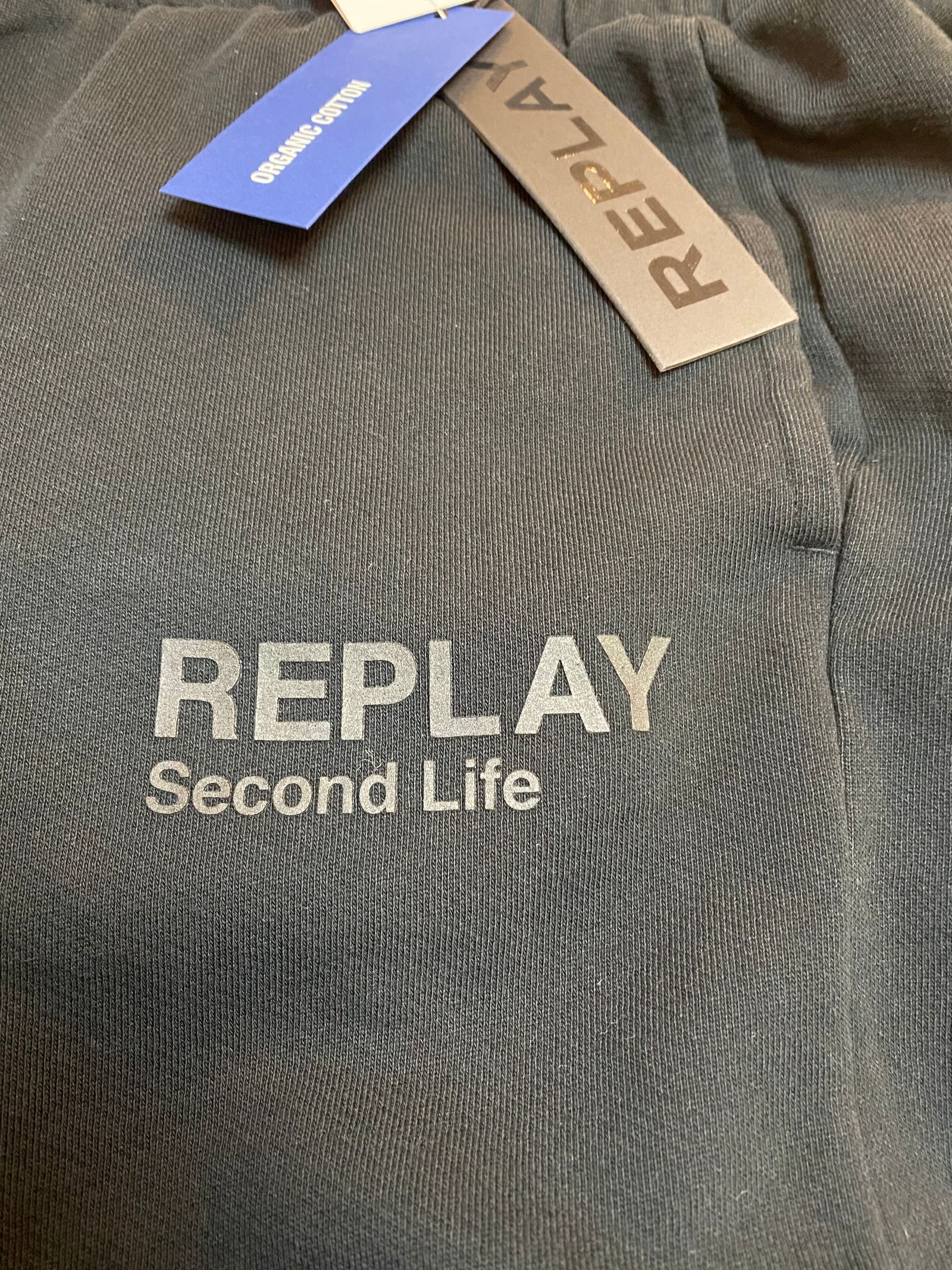 REPLAY - SECOND LIFEオーガニックライトコットンスウェットショーツ