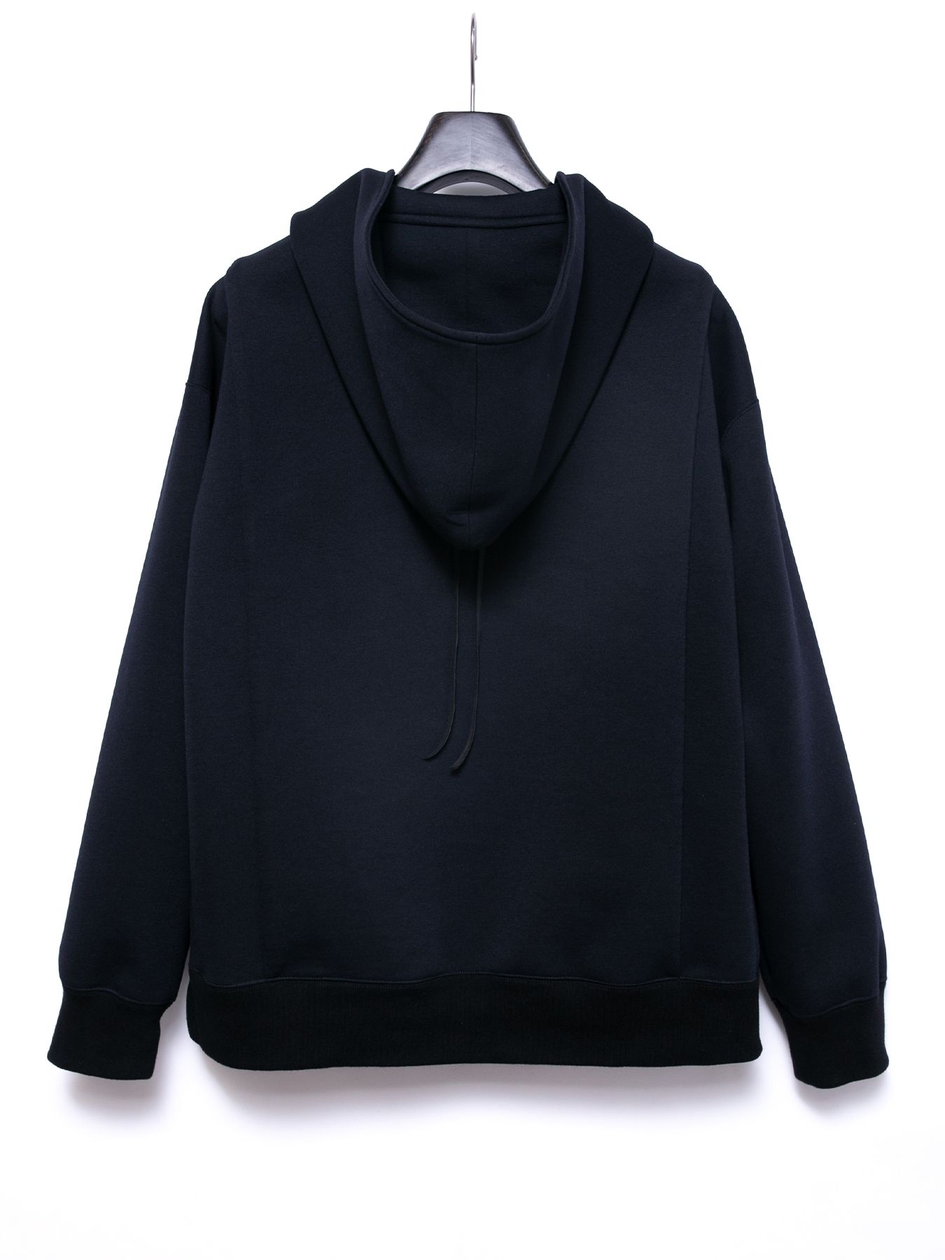 【予約品 4月6日(月) 締切】Three-layer Stretch Cardboard Knit Hoodie / スリーレイヤー ダンボールニット フーディー / ブラック