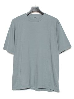 【予約品 9月27日(日) 締切】30/-ナチュラルソフト天竺 クルーネック ハーフスリーブ ワイドTシャツ / SAND GREEN
