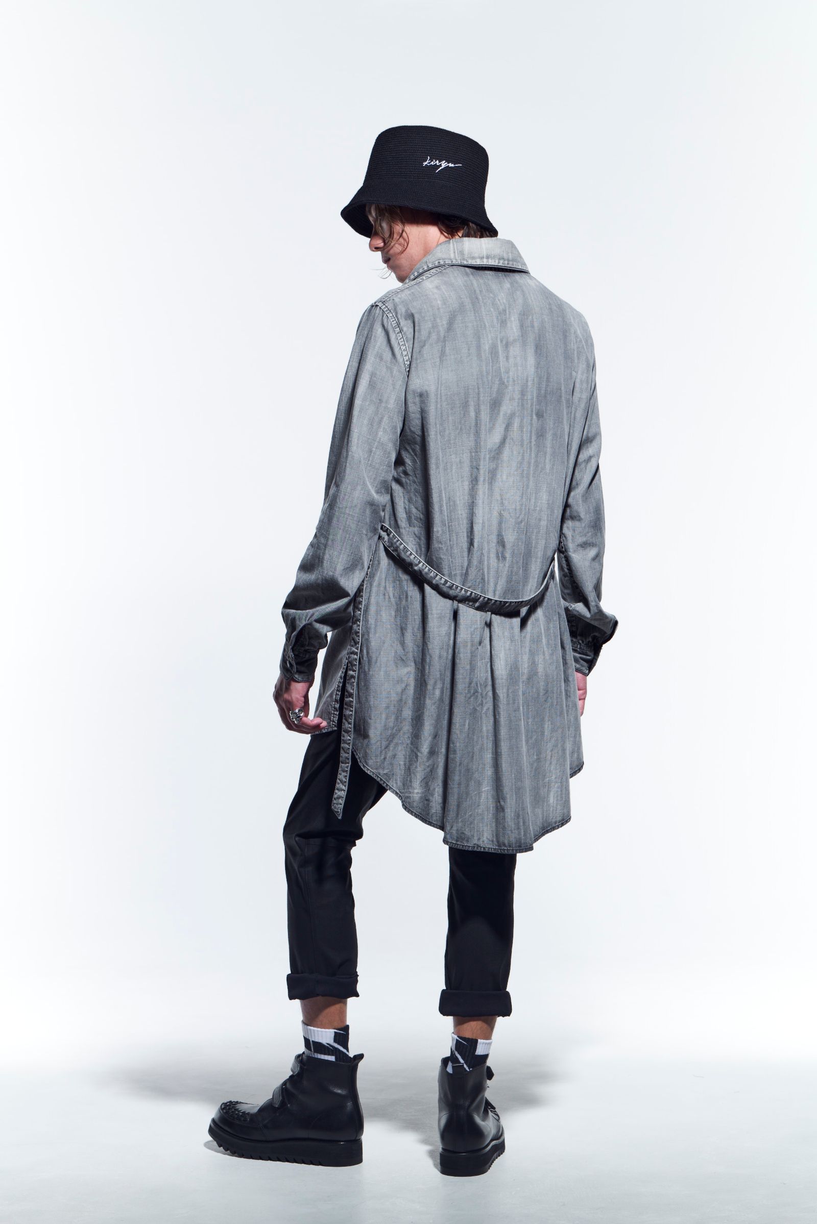 《予約品》 GatherSleevesShirts シャツ DungareeBleach / Grey 【kiryuyrik】 月入荷予定