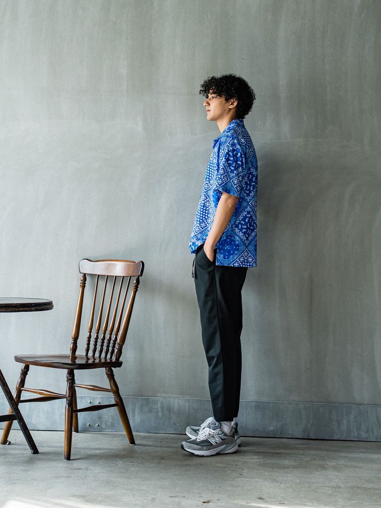 《予約品3月3日18：00締め》 RUSH OVER POLO / ラッシュガードポロシャツ / バンダナブルー