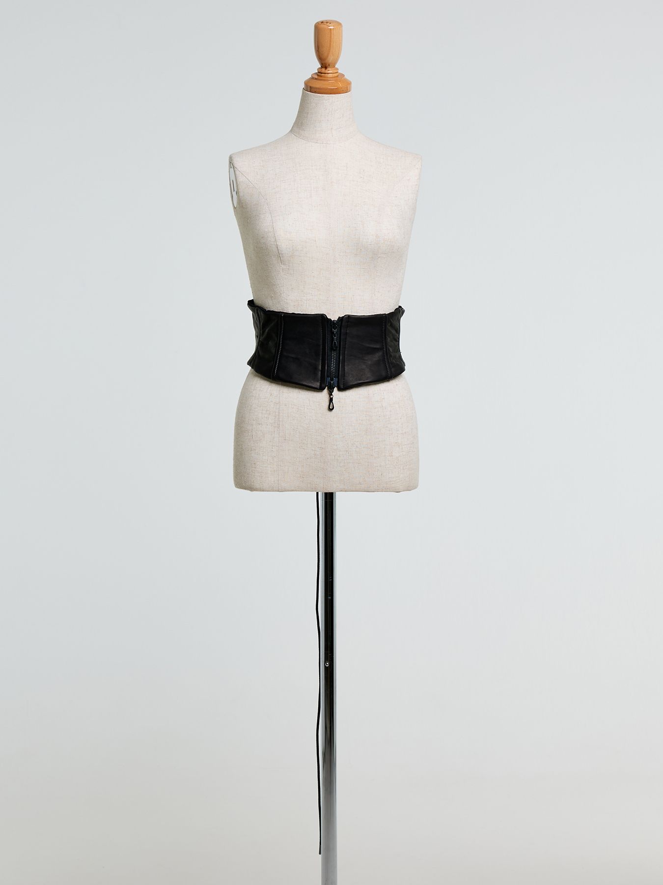 【予約品 10月26日(日) 締切】Eco Horse Hide Vische / エコホースハイド ビスチェ / ブラック