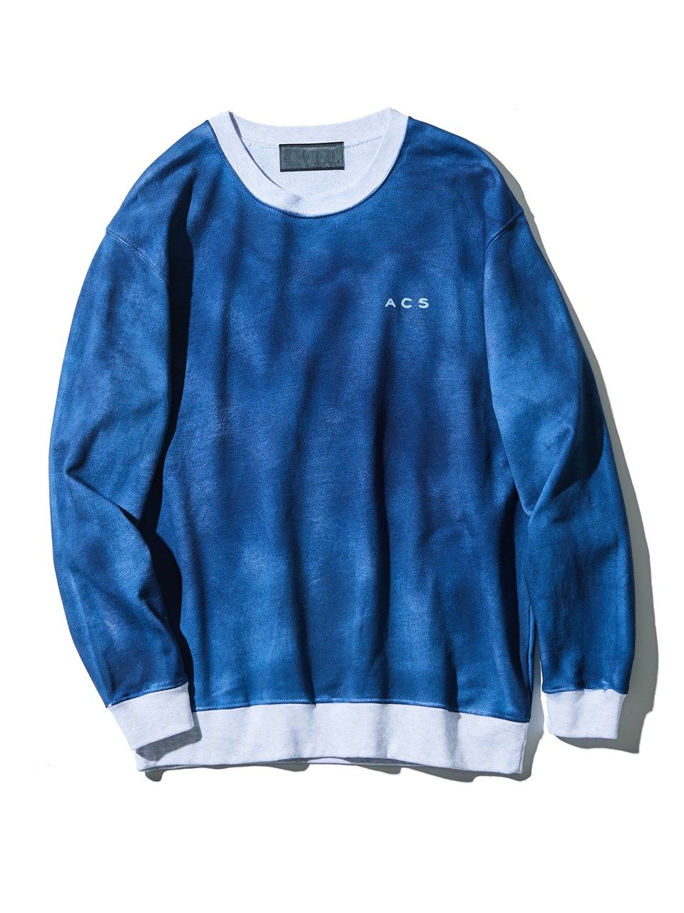 (予約品2023年10月19日18時締め) Spray Dye Crewneck Sweatshirt / プルオーバー / ネイビー
