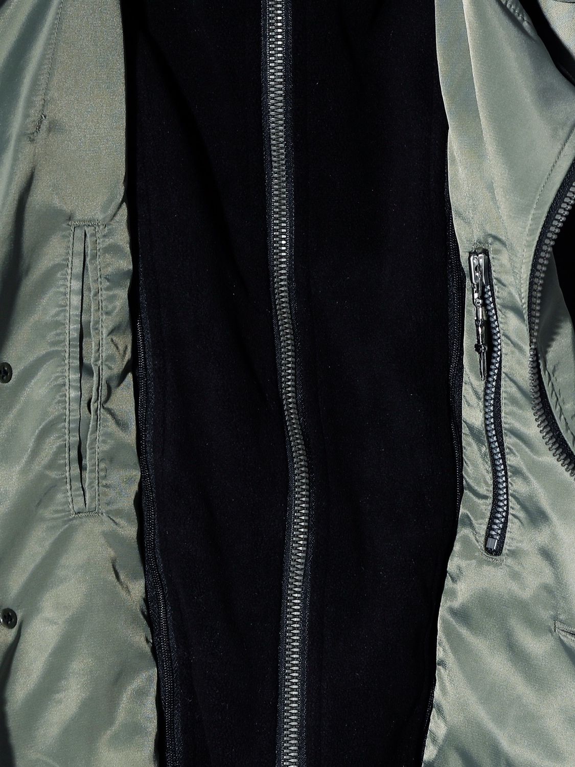 【予約品】  FAKE LAYERED NYLON JK w/HOOD / ナイロンジャケット / カーキ / 即納