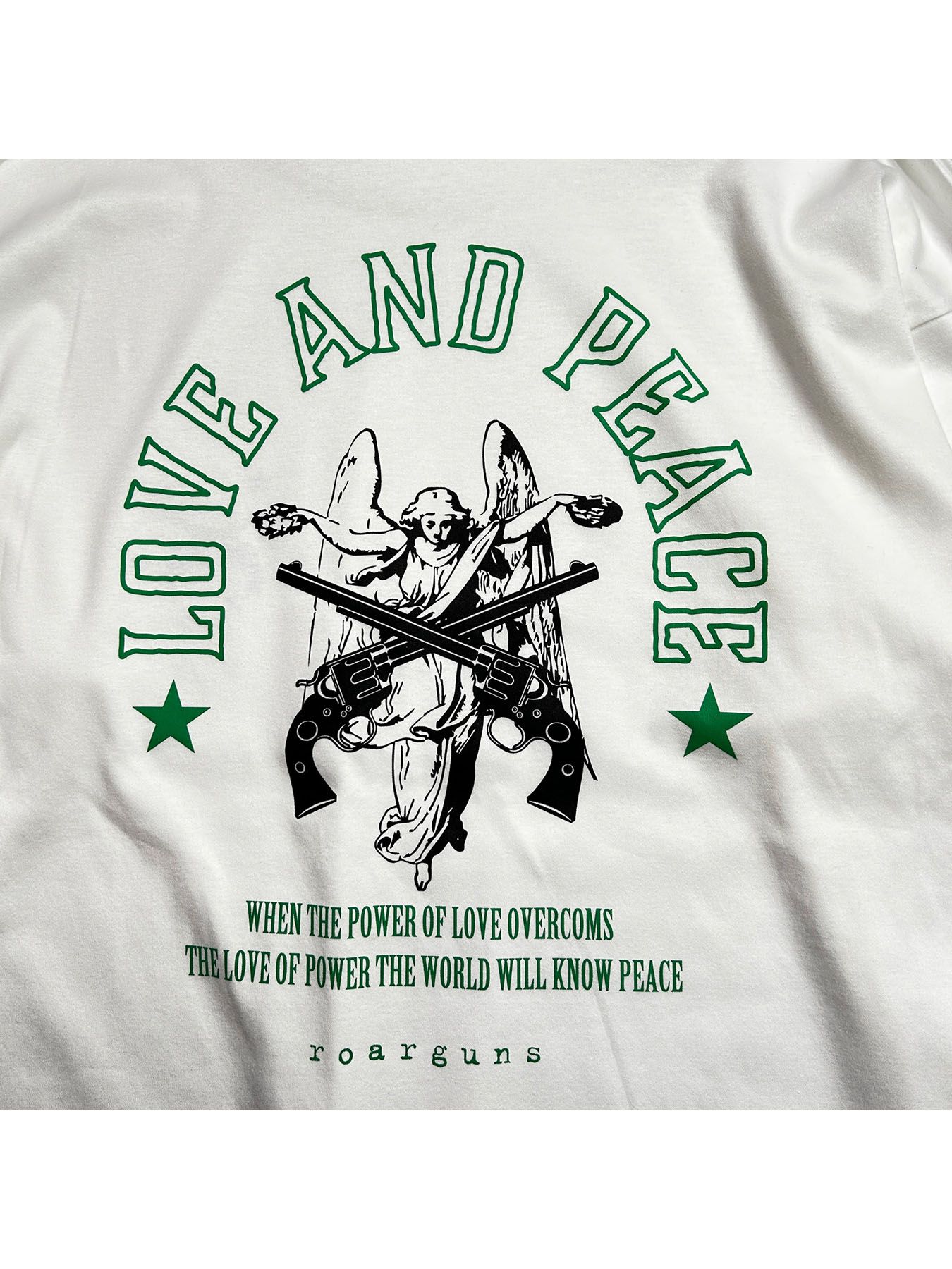 【予約品 8月10日(日) 締切 】ANGEL CROSSGUN L/S T / エンジェル クロスガン ロングスリーブ Tシャツ / ホワイト