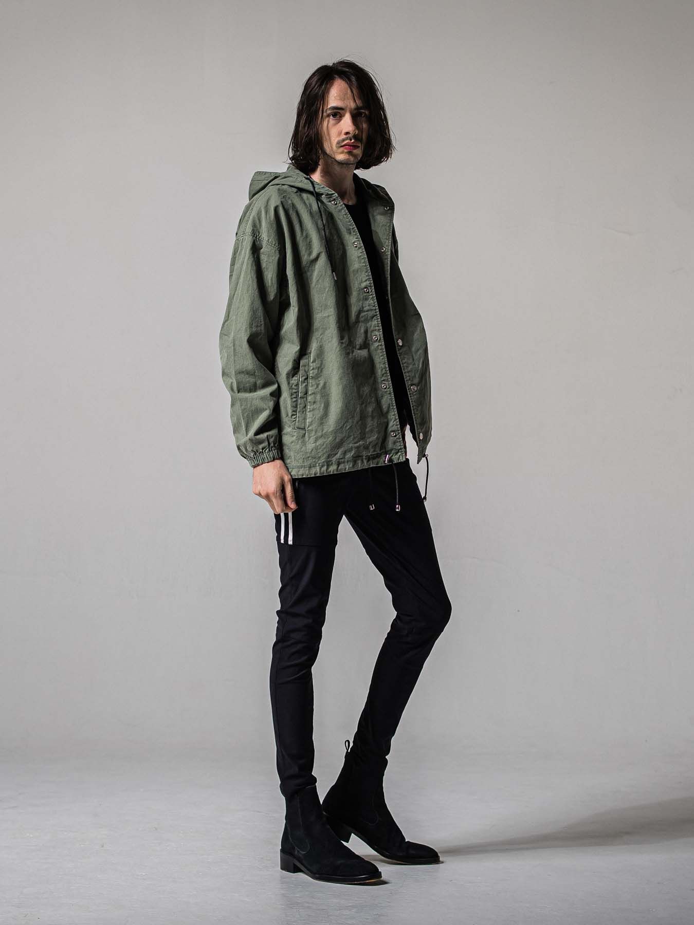 【予約品 11月16日(日) 締切】COACH HOODIE / コーチジャケットパーカー / カーキ