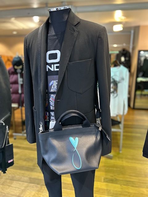 【予約】Tiphanie Shoulder バック ブラック×ブルー メゾンオノレ パリMAISON HONORE PARIS