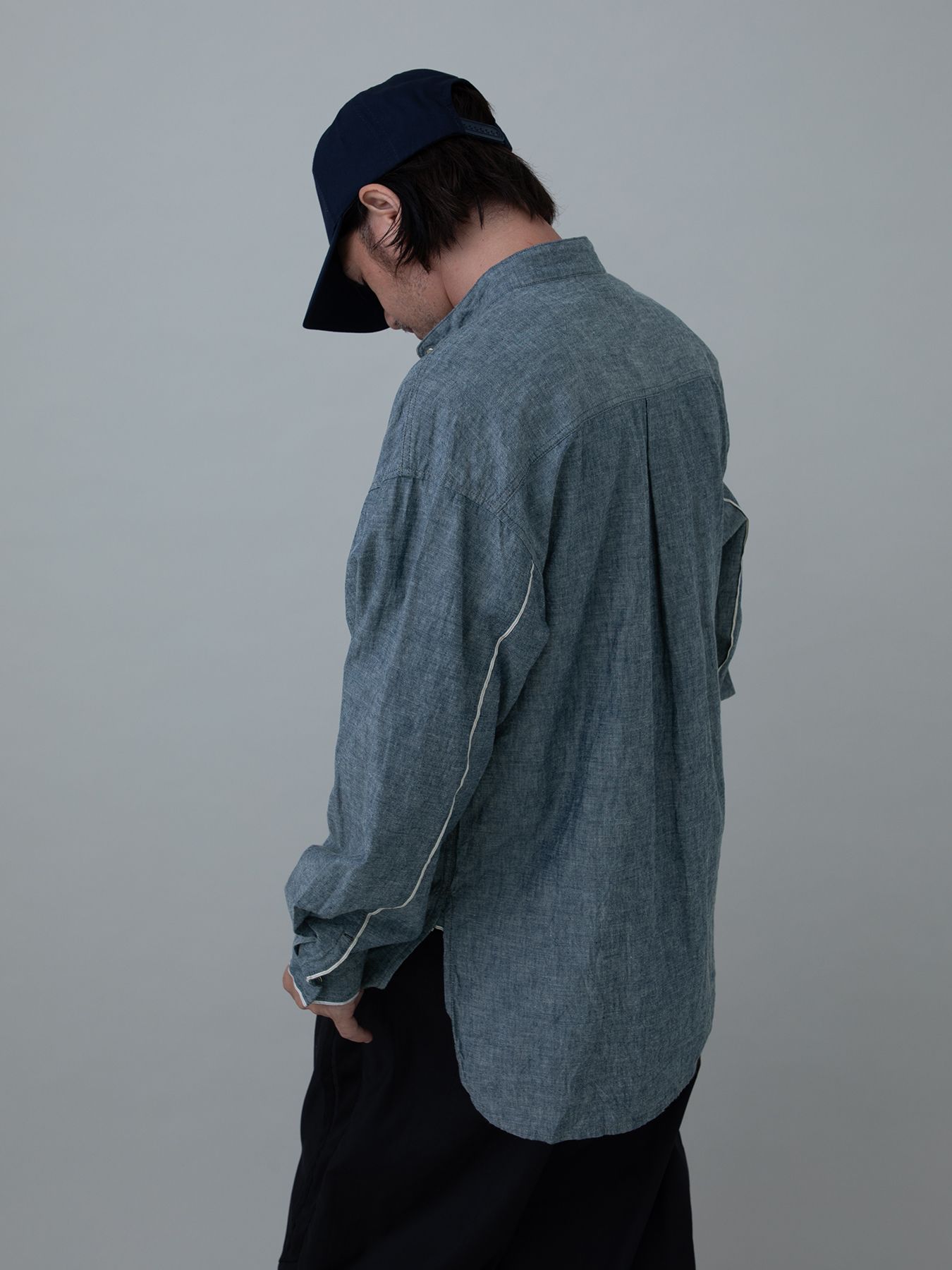 【予約品 11月23日(日) 締切】AKAMIMISHIRTS / オフィサーシャツ / INDIGO/NANY