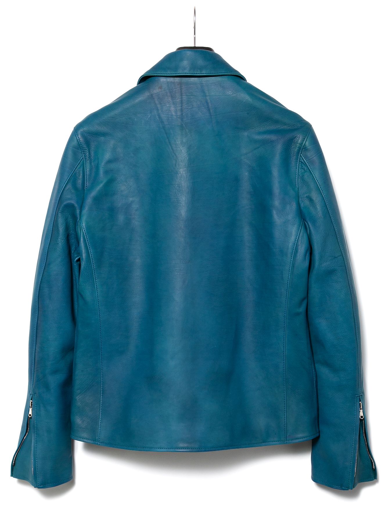 【予約品 10月12日(日) 締切】Hybrid Vegetable Tanned Calfskin Garment Burning Dyed Double Riders / ハイブリッド タンニン鞣し カーフスキン 燃焼製品染めダブルライダース / TRIGGER